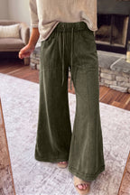 Flare Leg Drawstring Pants