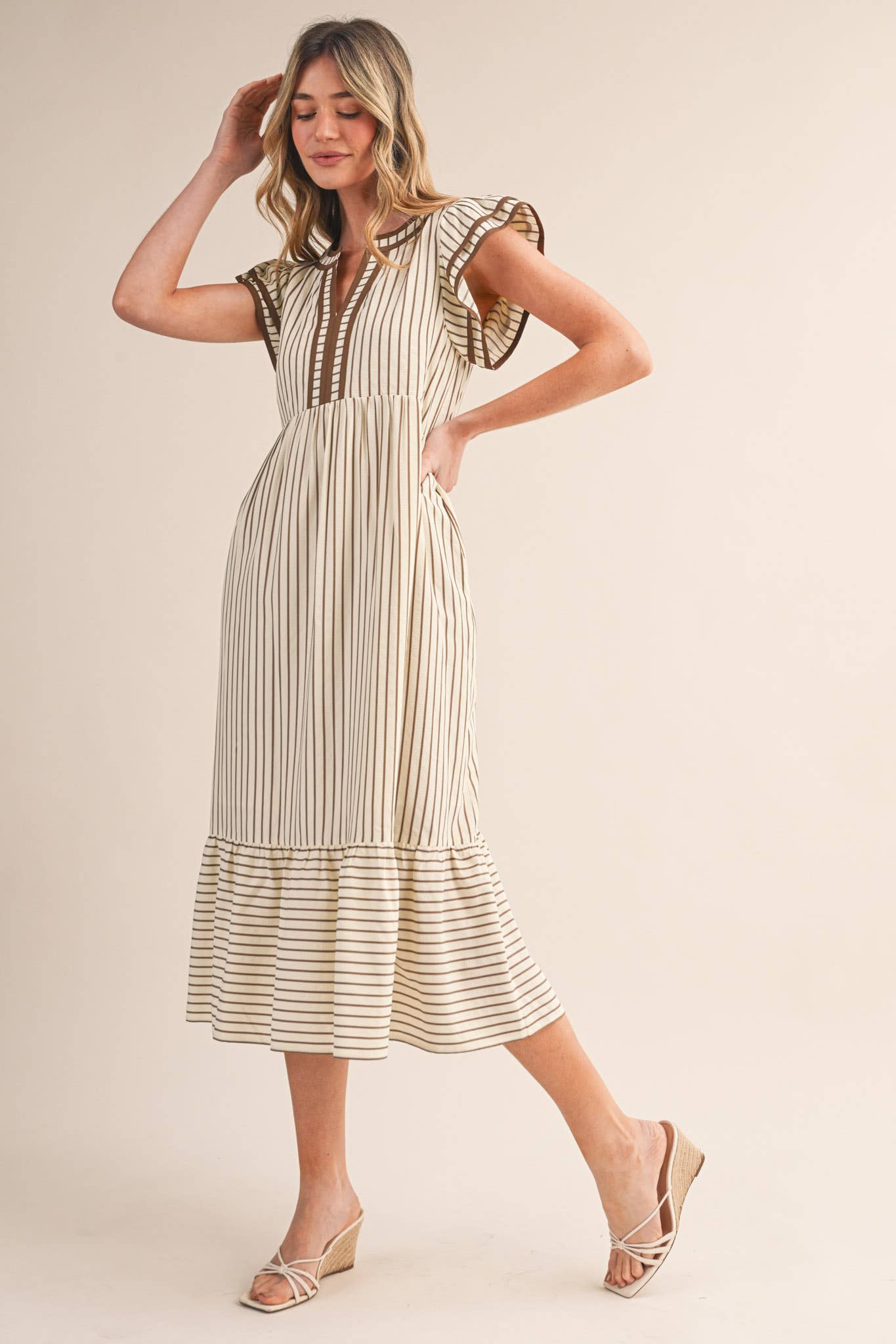 ALEX STRIPED DRESS