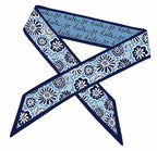 NC Tar Heels Sara Clear Purse with Skinny Scarf