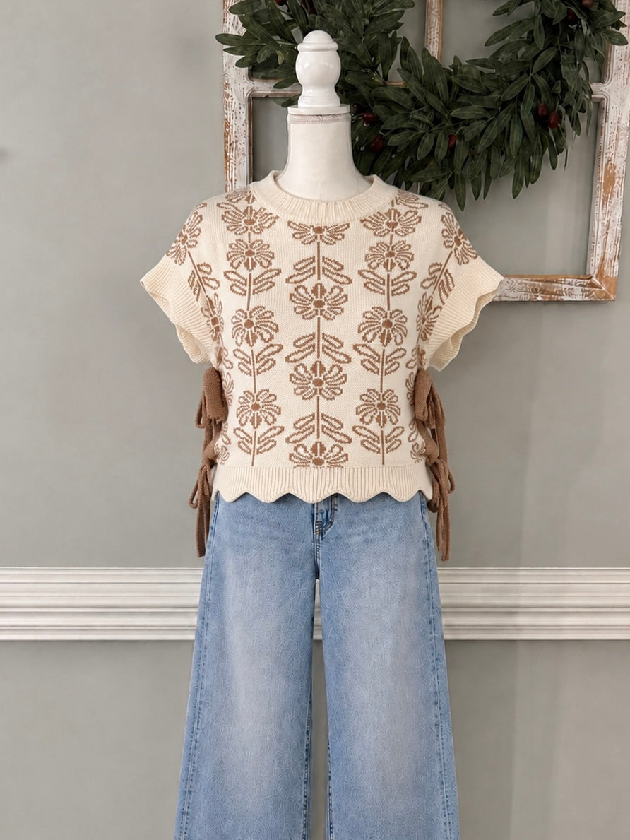 ALLY MOCK NECK SWEATER VEST