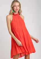 Emery Halter Tiered Dress