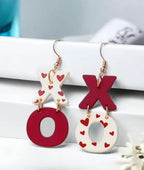 Heart Shaped XO Earrings