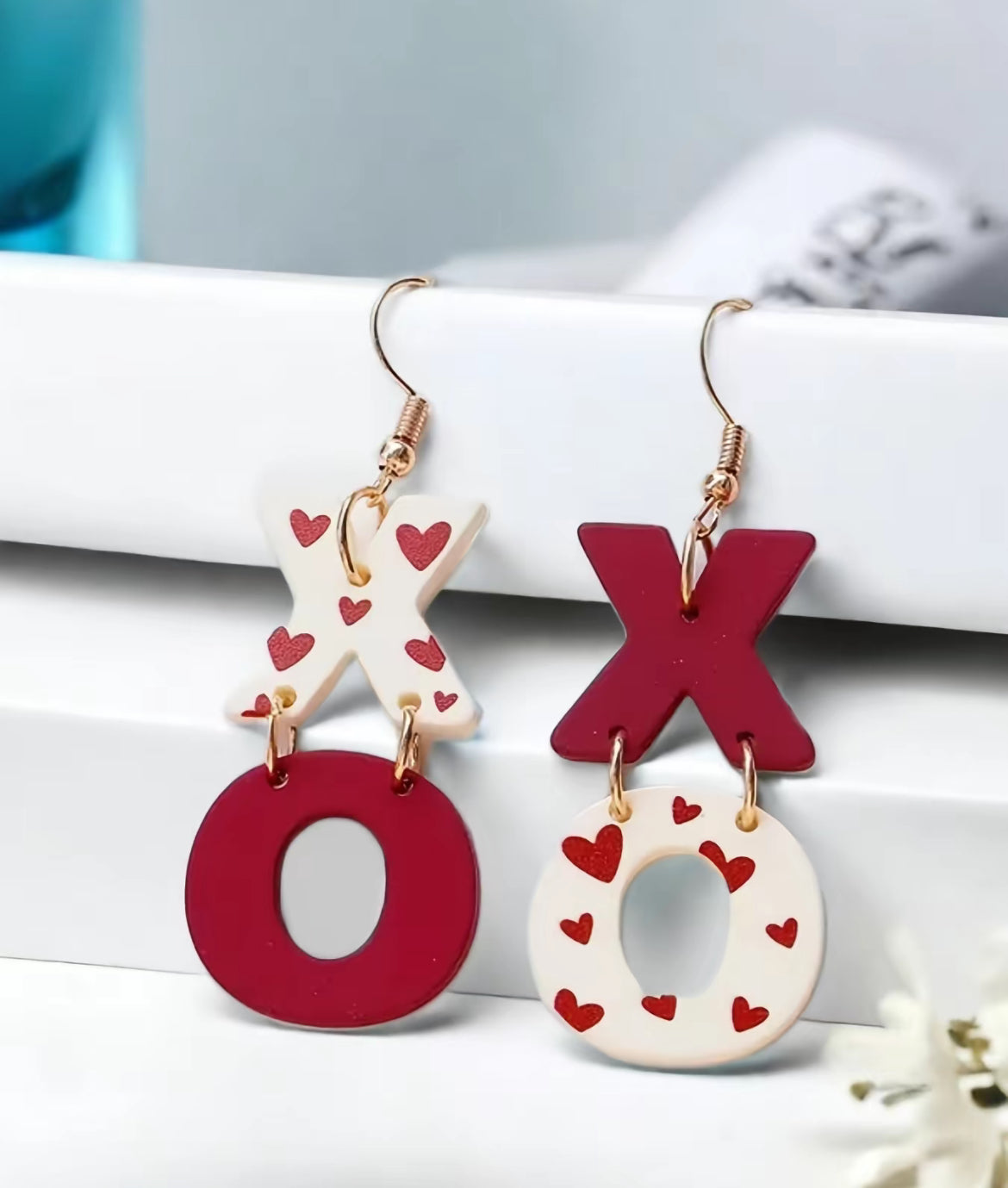 Heart Shaped XO Earrings