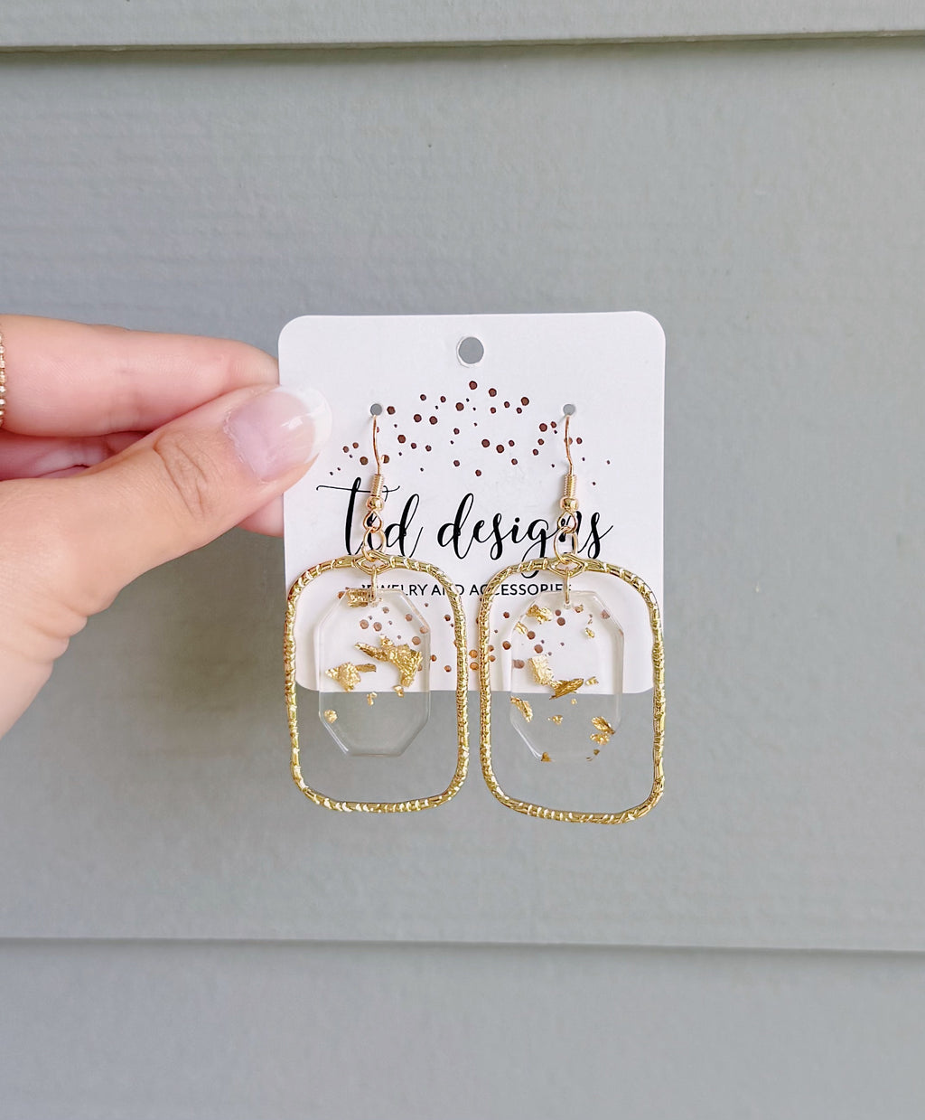 Gold Flecks Earrings