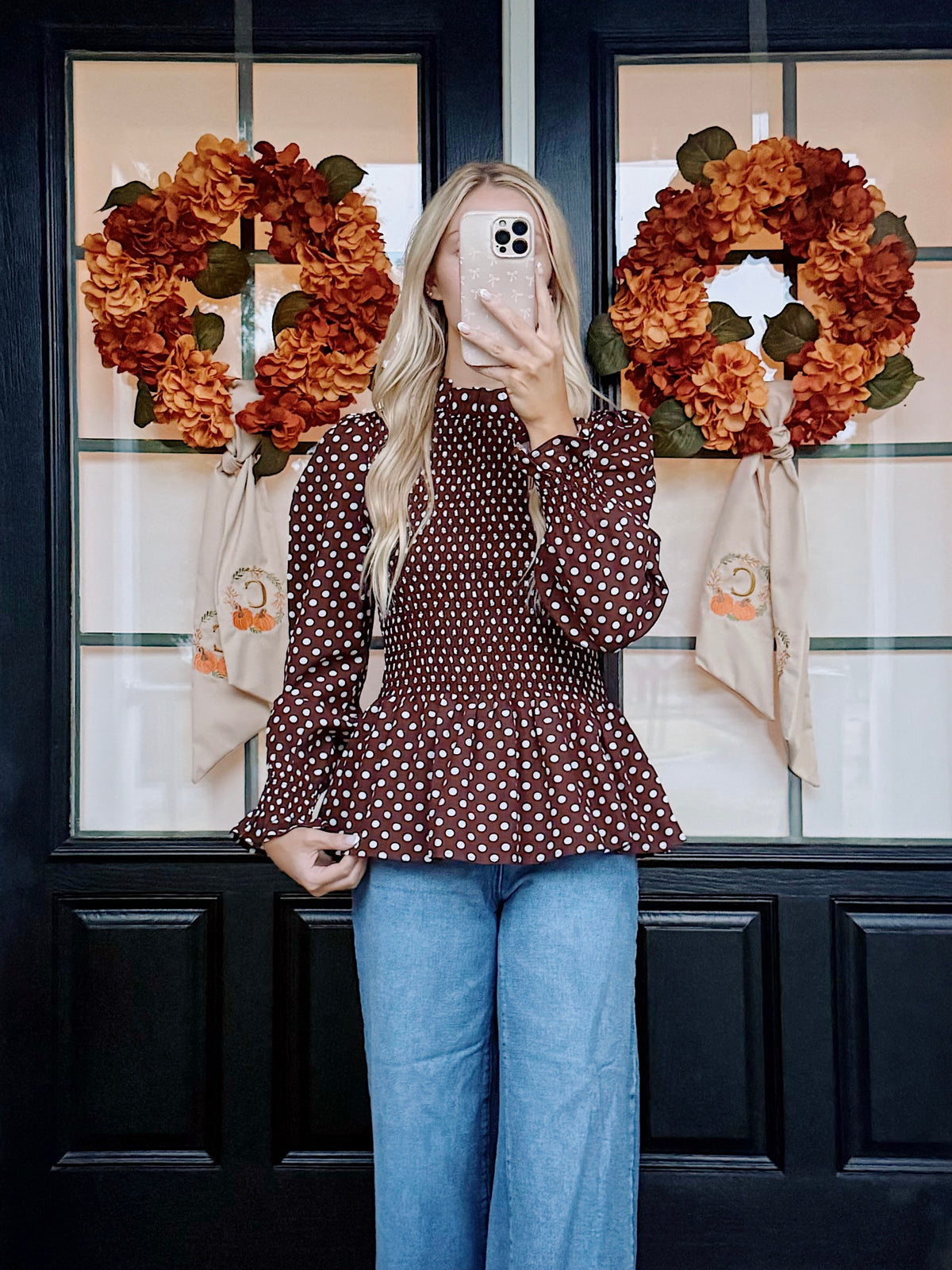 Raya Mock Neck Ruffle Blouse