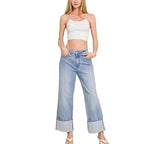 Ren Cuffed & Wide- Leg Jeans