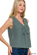 Caelie Tie Sweater Vest