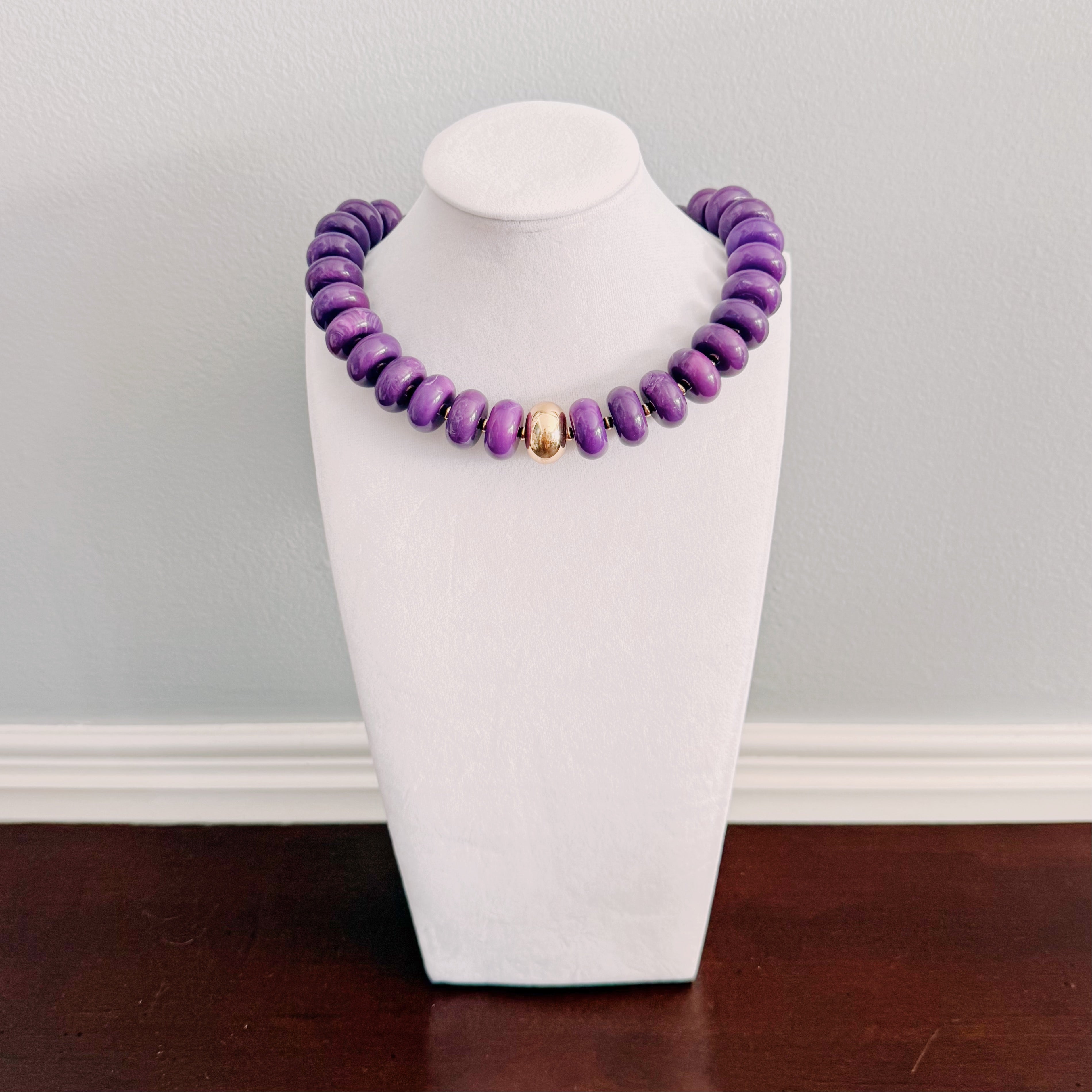 San Sebastian Beaded Resin Necklace
