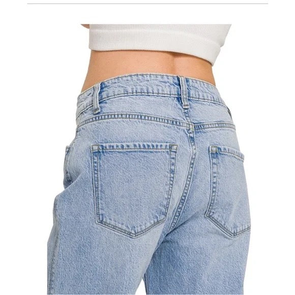 Ren Cuffed & Wide- Leg Jeans