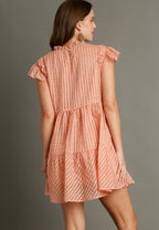 Reagan Textured Neck Dress