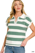 Marisa Striped Collared sweater