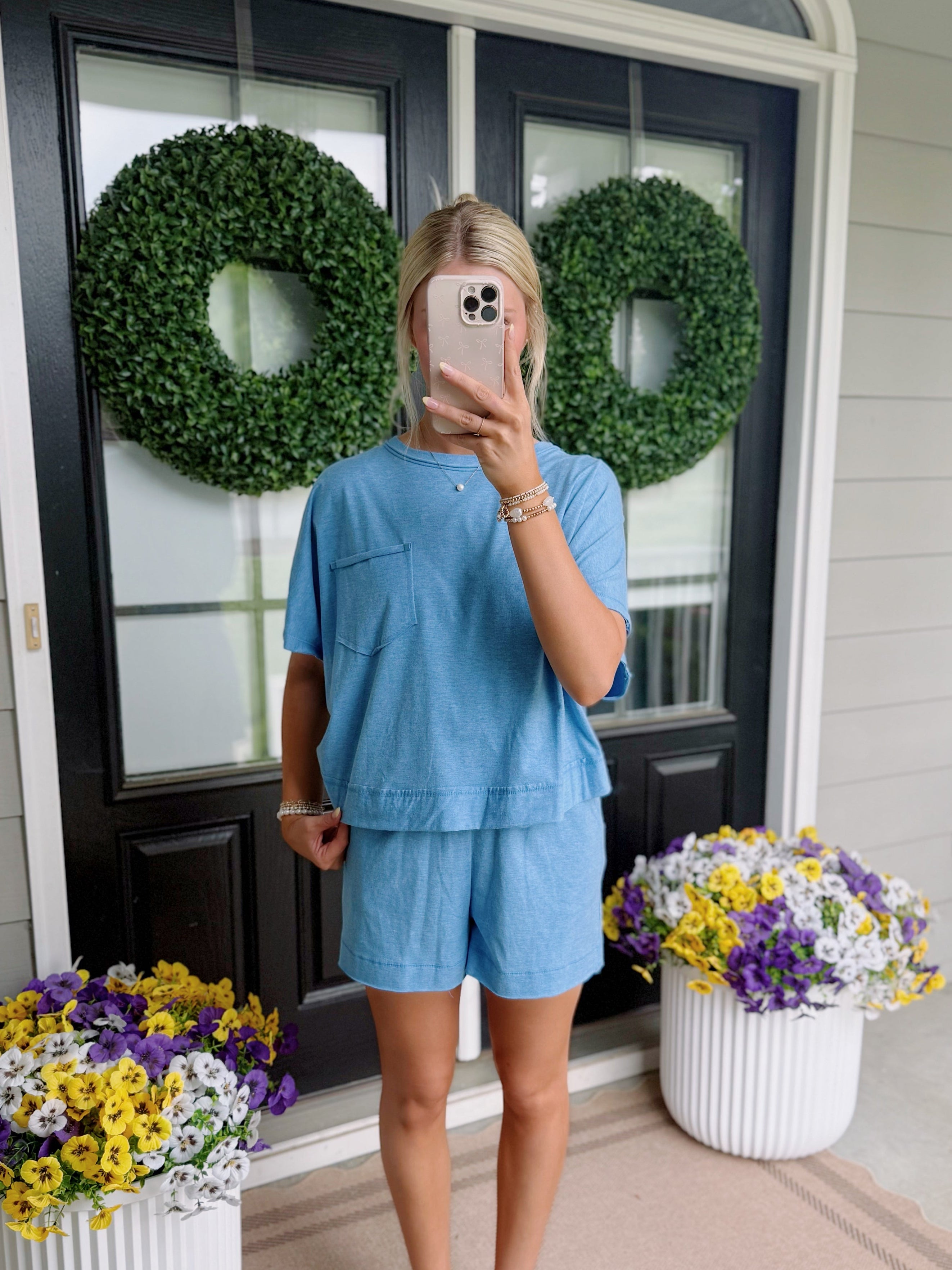 AINSLEY BOXY TOP & SHORTS SET
