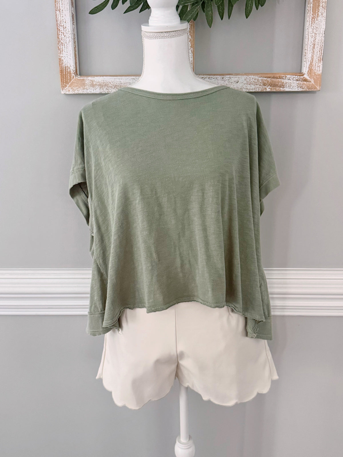Lucy Washed Open Back Top