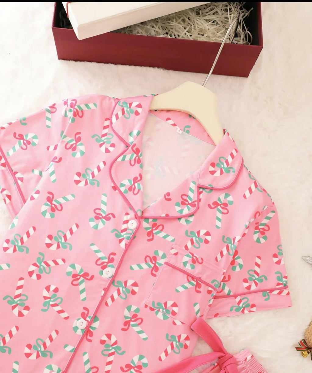 Christmas Pajama Set - Pink