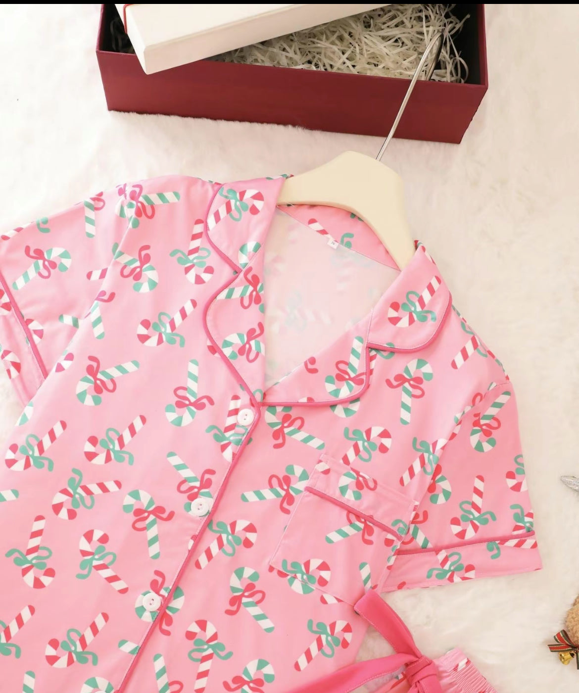 Christmas Pajama Set - Pink