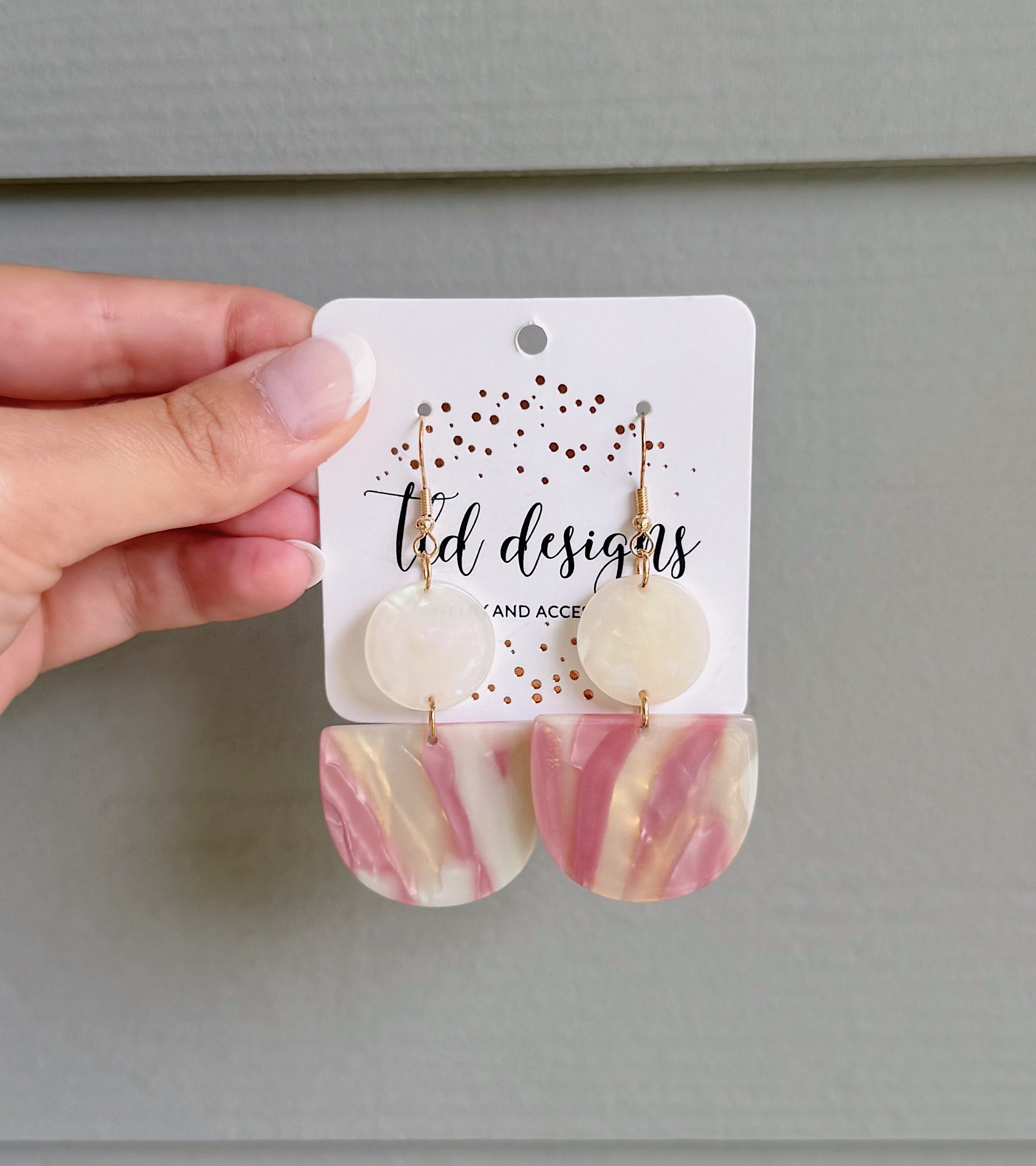 Pinkilicious Acrylics Earrings