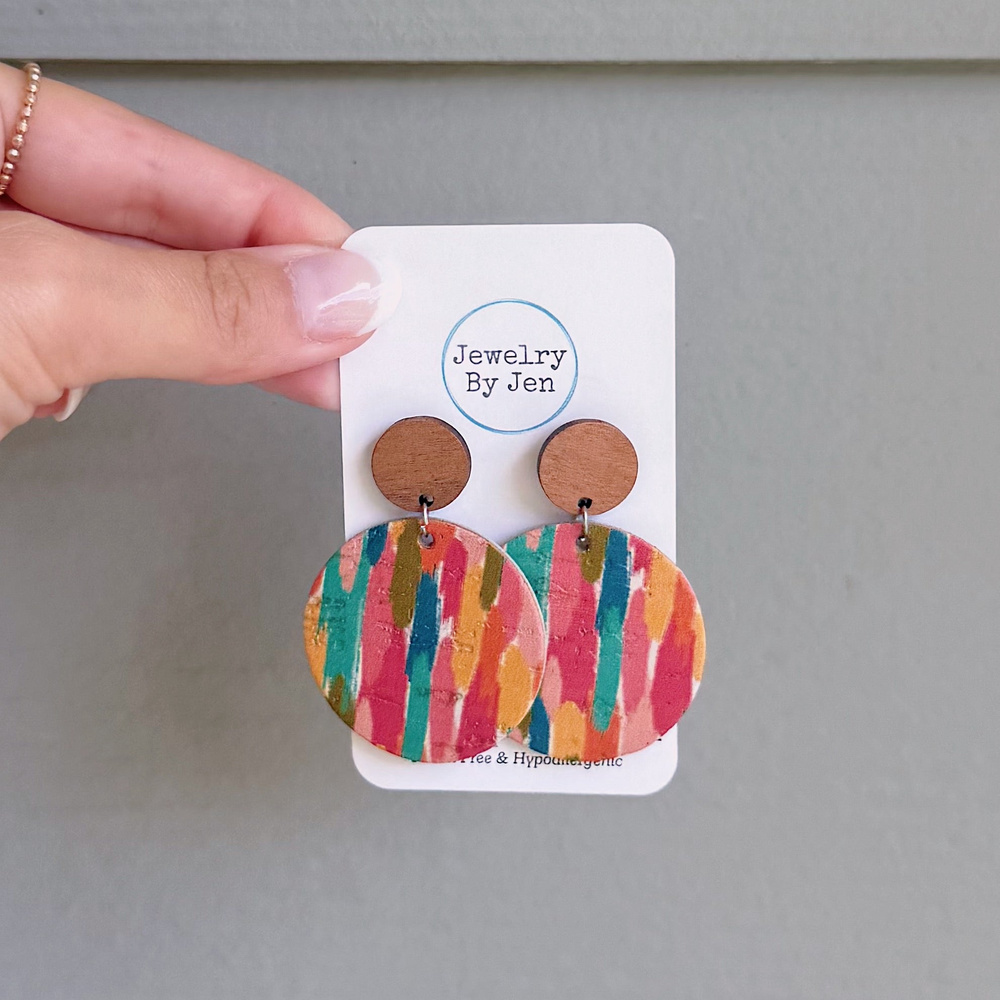 Colorful Brushstrokes Earrings