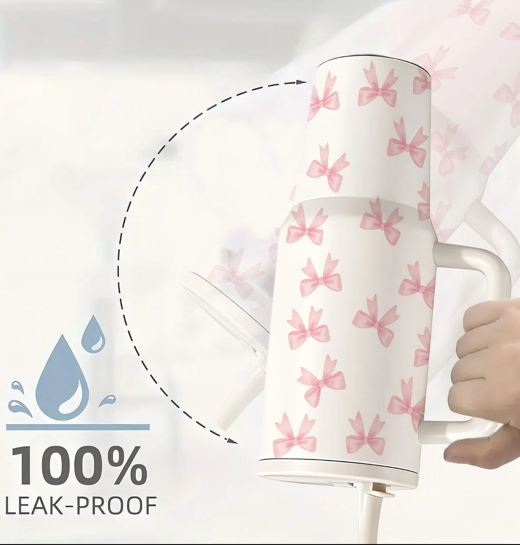 40oz Pink Bow Tumbler