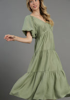Emilia Smocking Puff Dress