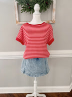 Calliope Striped Knit Top