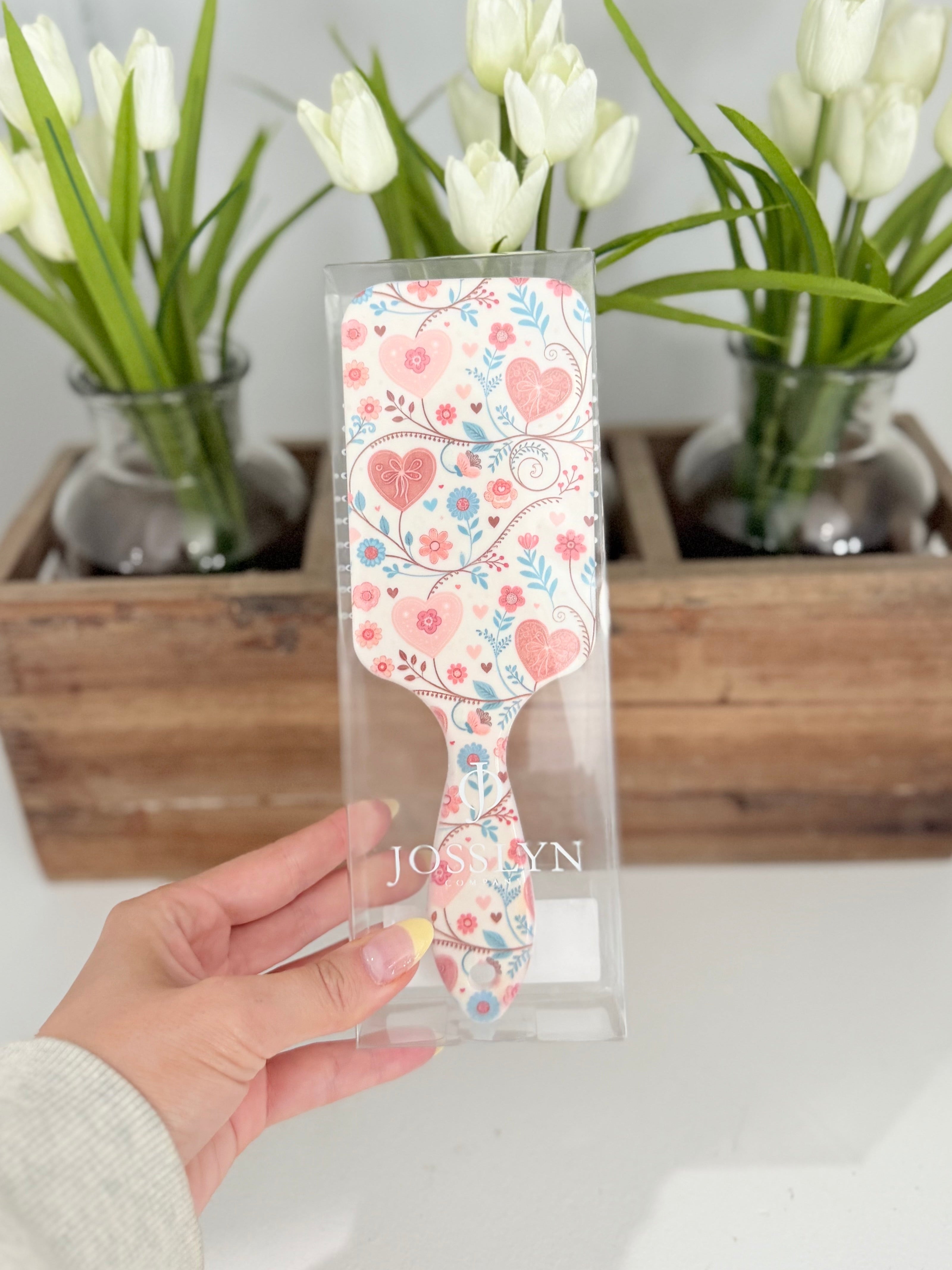 PADDLE HAIR BRUSH - HEART