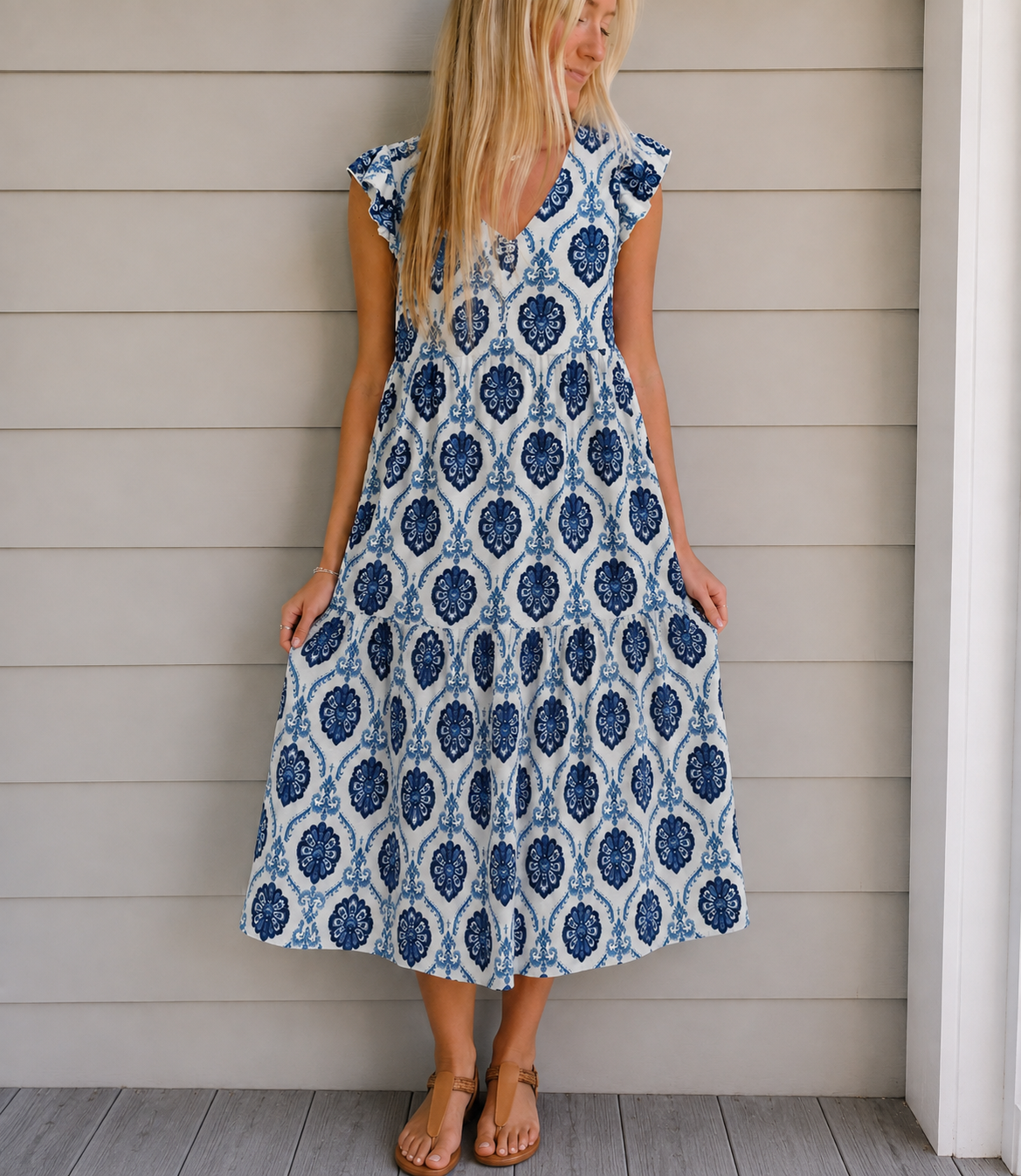 Alice Blue Floral Dress