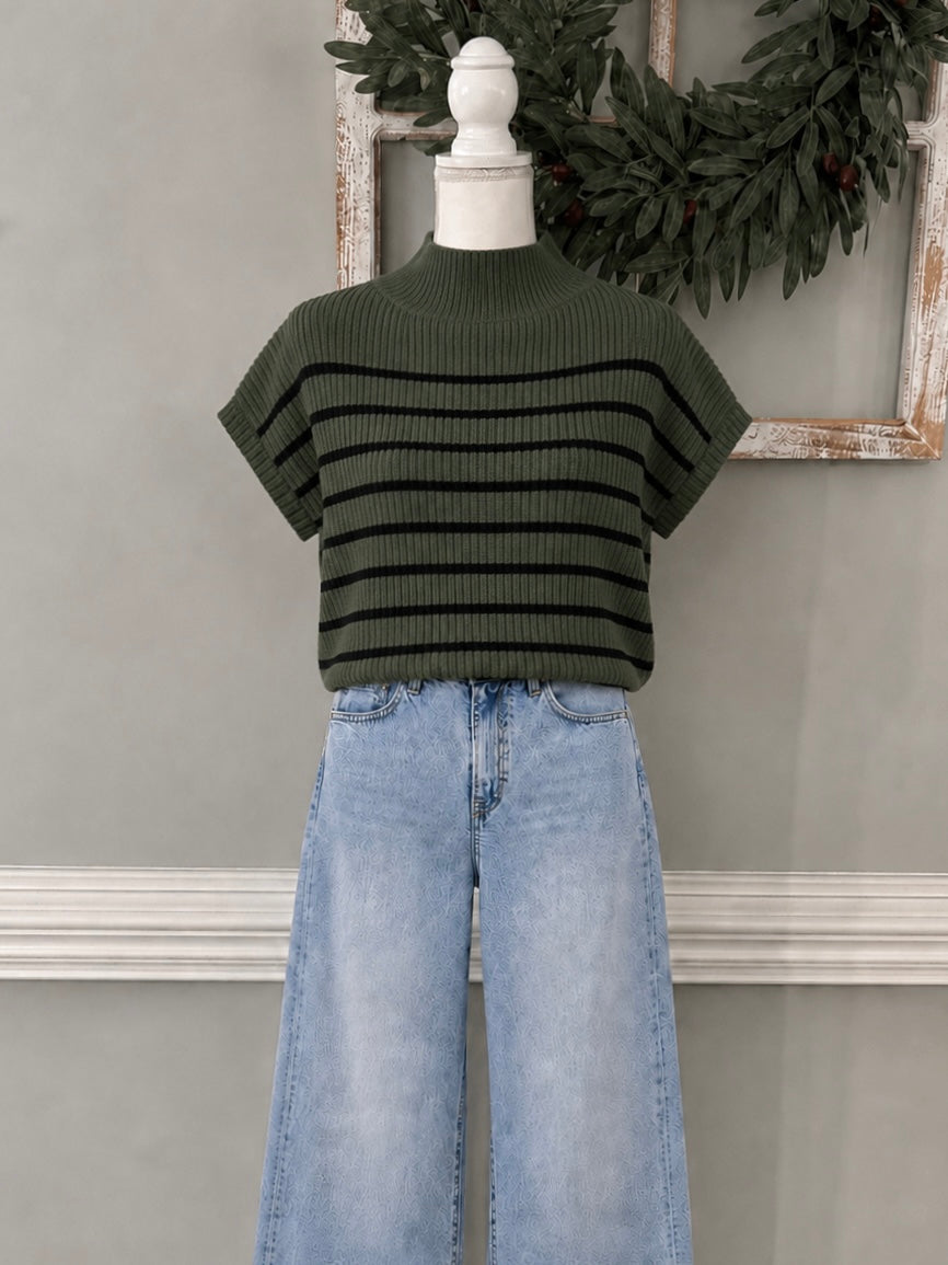 HASSA MOCK NECK SWEATER