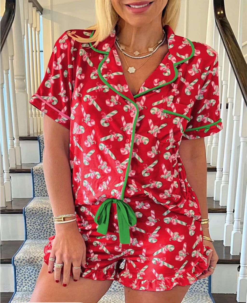 Christmas Pajama Set - Red