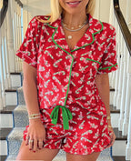 Christmas Pajama Set - Red