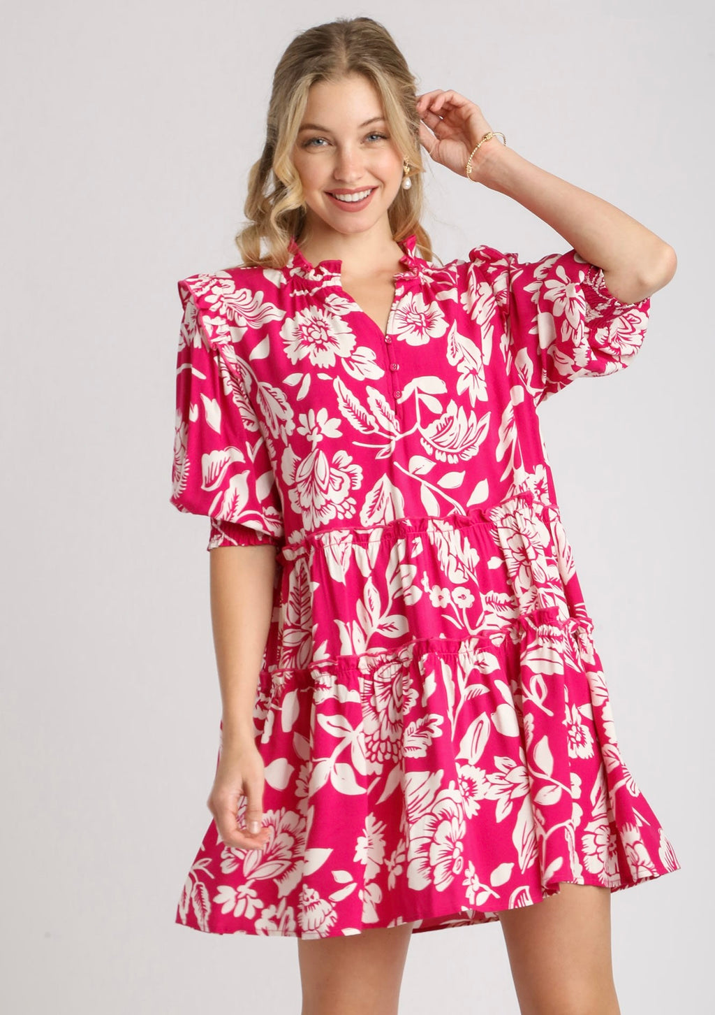 Faith Smocked Puff Dress