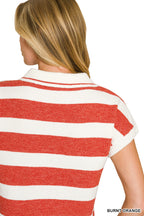 Marisa Striped Collared sweater