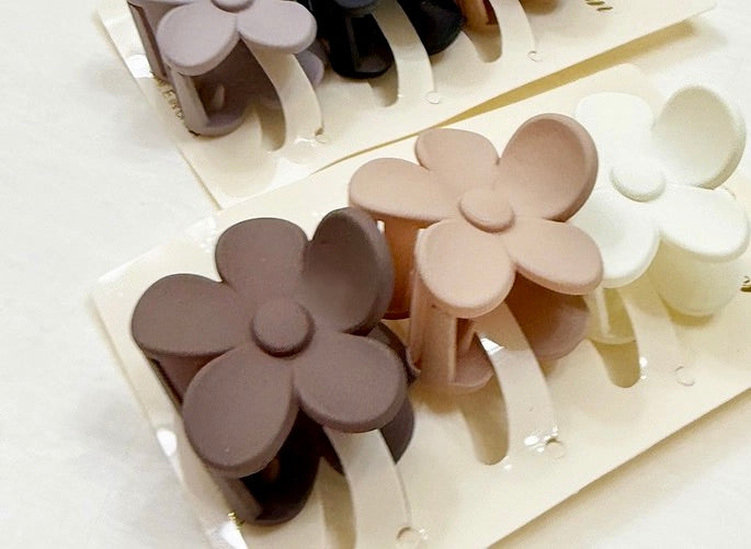 Mini Flower Hair Claw Set