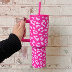 Hot Pink Leopard Tumbler