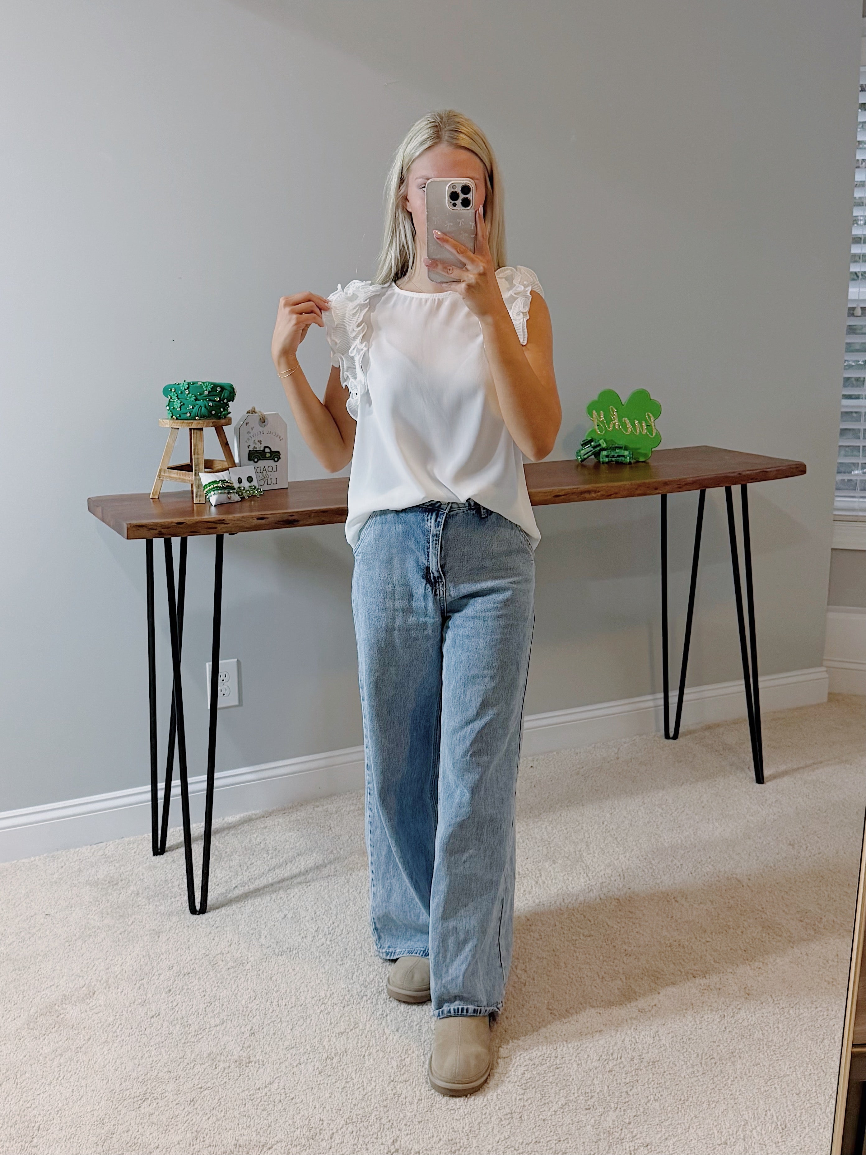 Stella Ruffle Trim Blouse