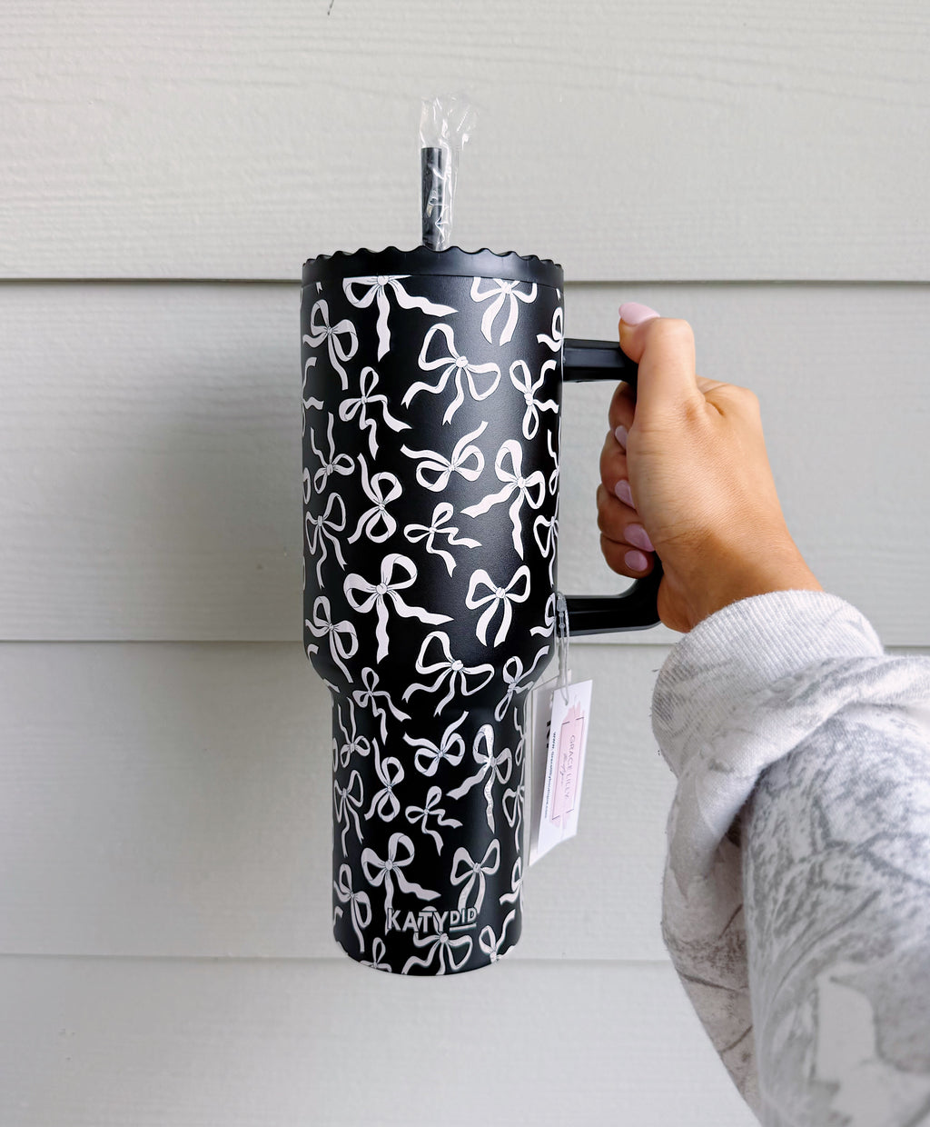 Black & White Bows Tumbler