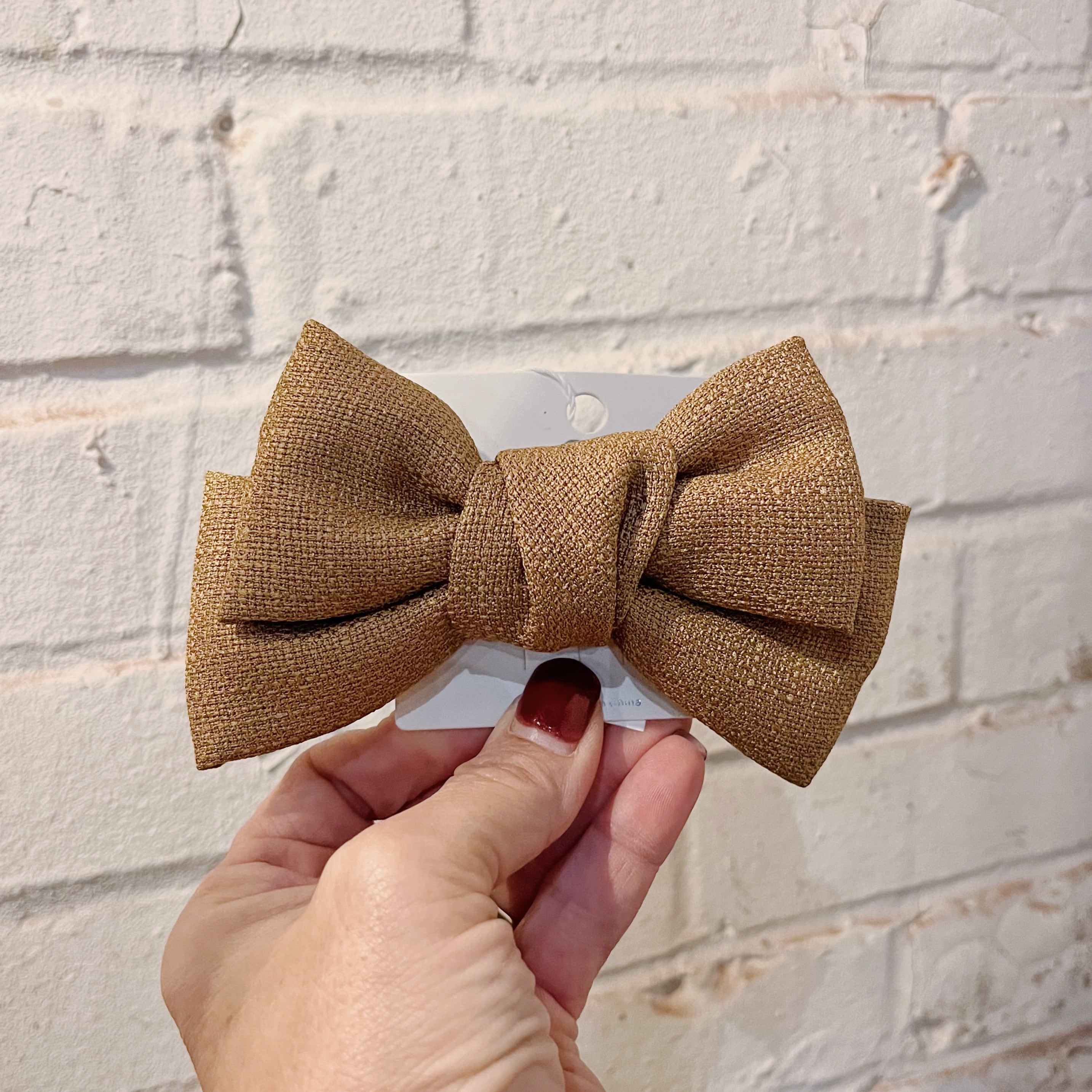 Double Layer Linen Bow