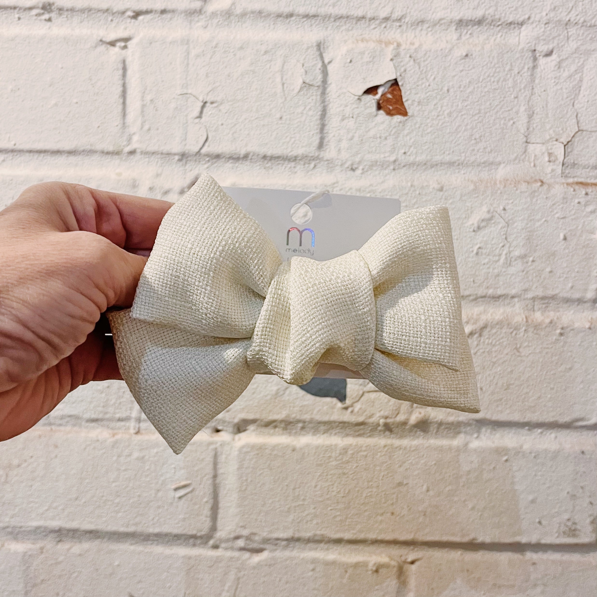 Double Layer Linen Bow