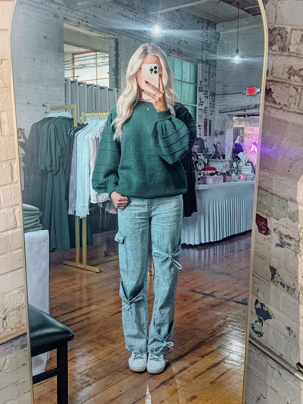 Grace Puff Sleeve Sweater Top