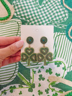 St. Patrick's Day Clover Earrings