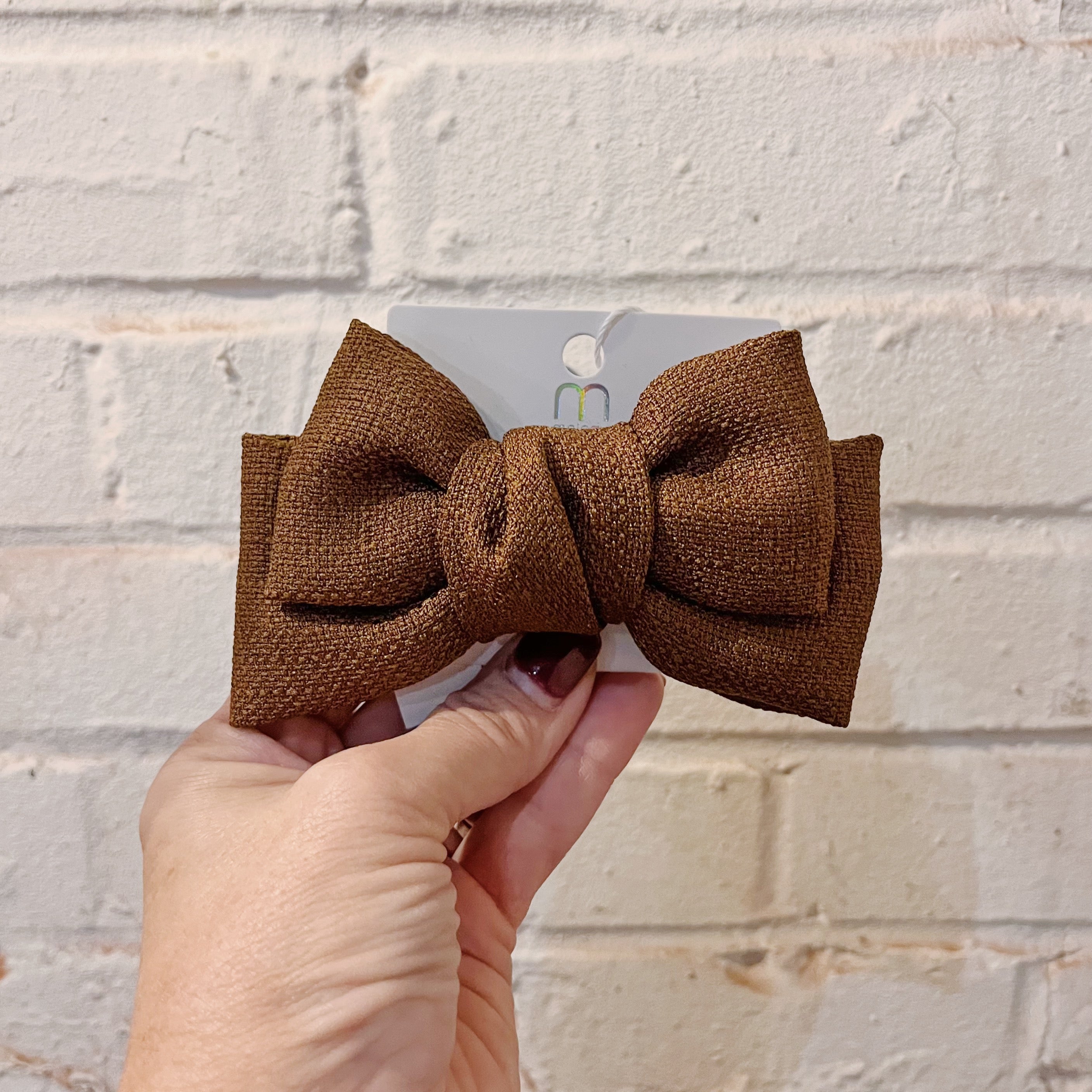 Double Layer Linen Bow