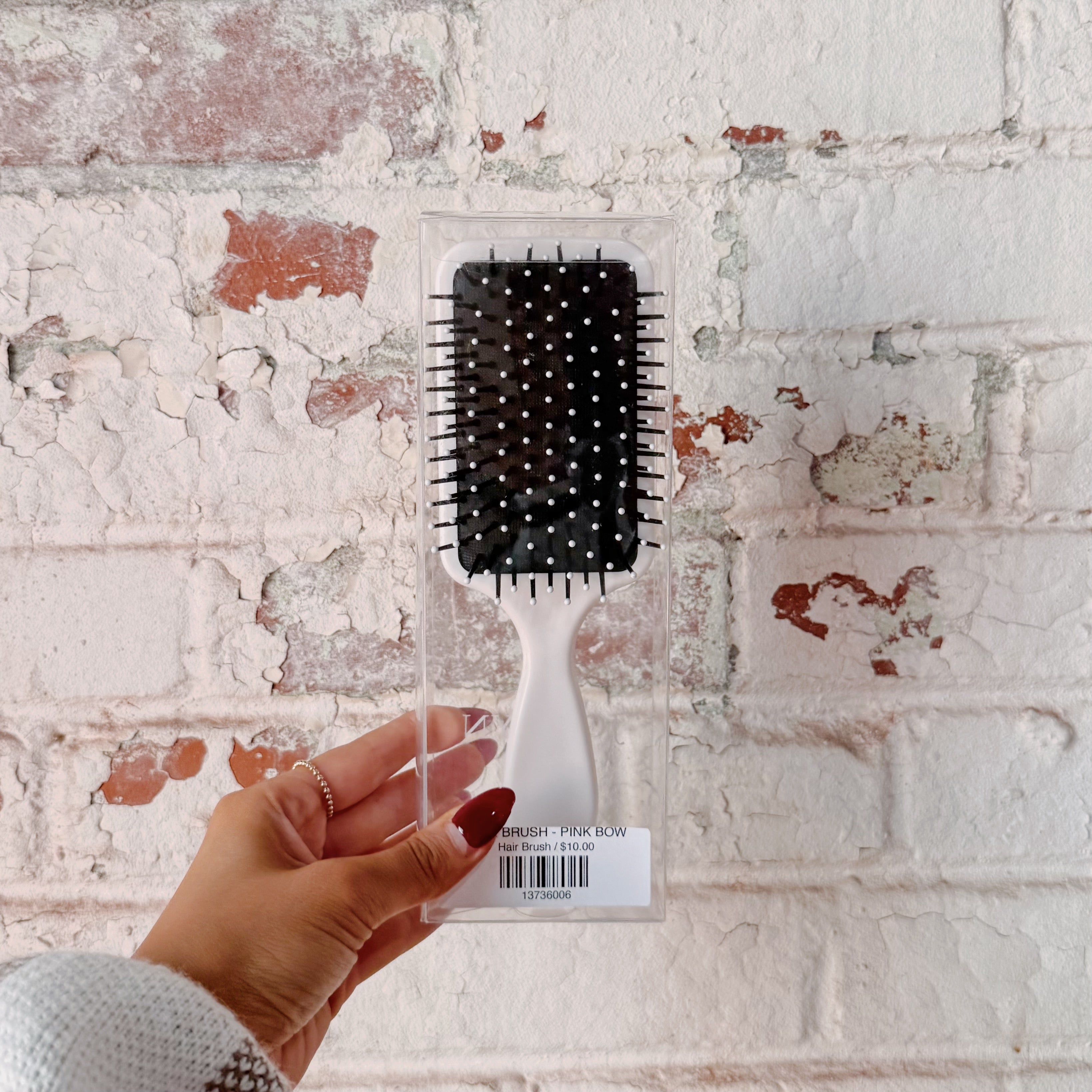 Hair Brush -Pink Bow