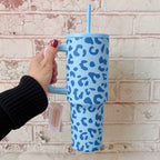 Aqua Leopard Tumblers