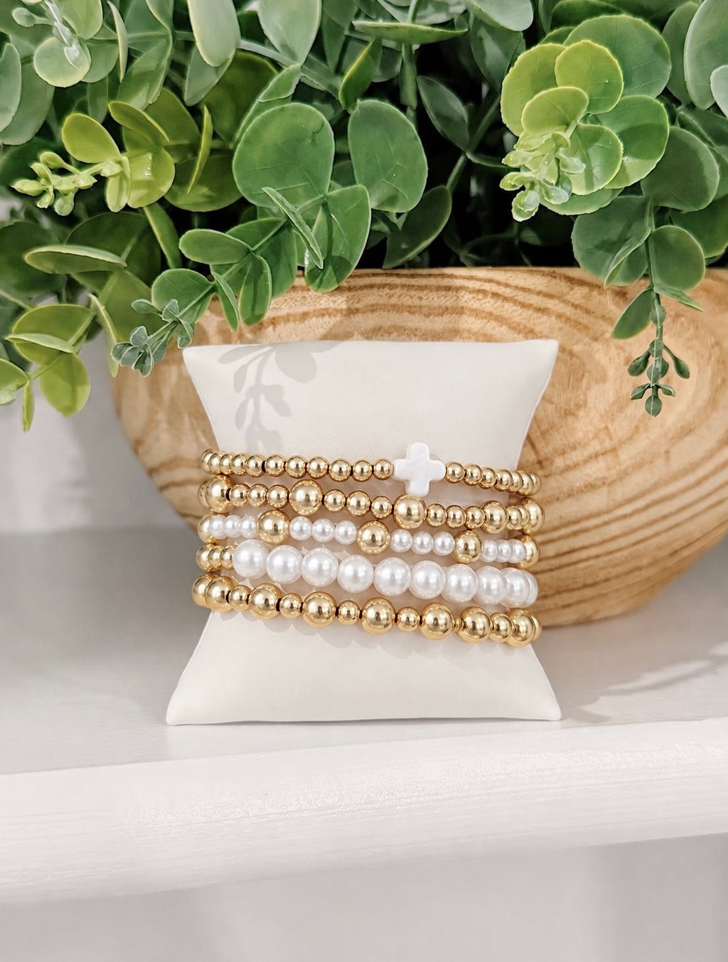 MULTI BALL PEARL CHAIN BRACELET