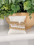 MULTI BALL PEARL CHAIN BRACELET