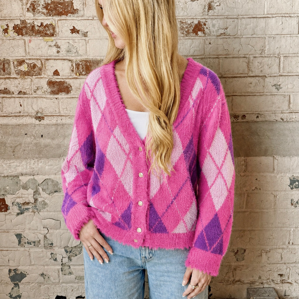 Argyle Cardigan