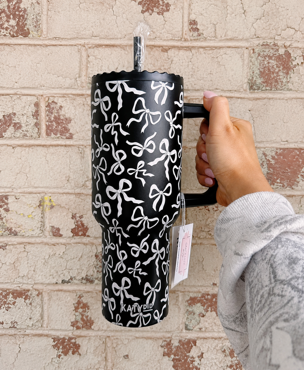 Black & White Bows Tumbler