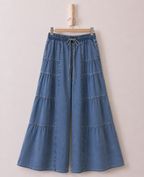 Tiered Washed Pants