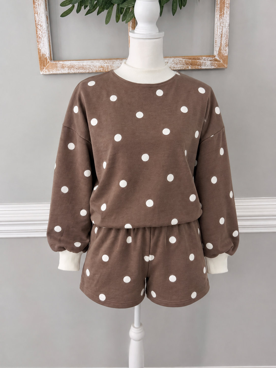 Ren Polka Dot Ribbed Set
