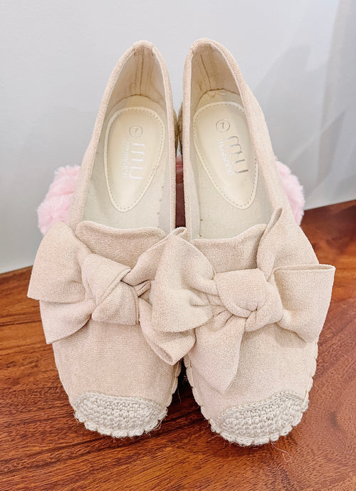 Bow Flats Slip-On Loafers