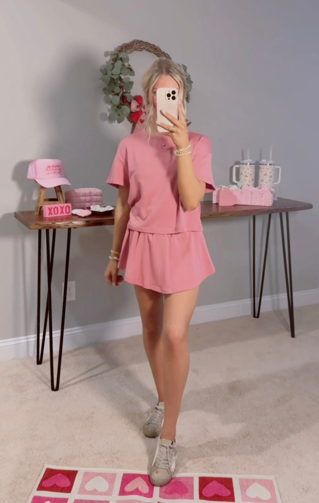 Blossom Cropped Tee & Skort Set